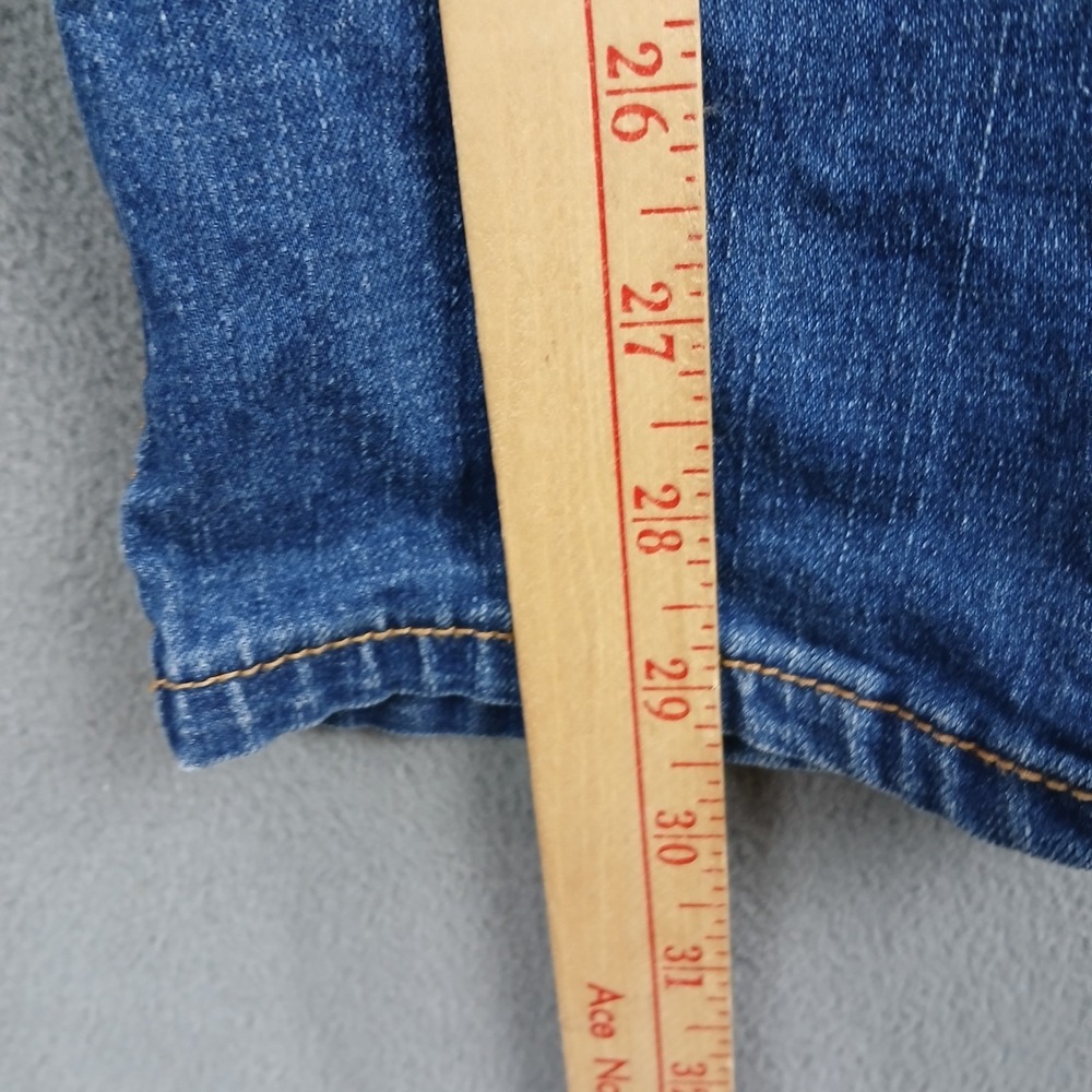 Ring Of Fire Jeans Mens 34x30 Blue Denim Cotton Slim Fit Mid Rise Straight Leg - Picture 11 of 13
